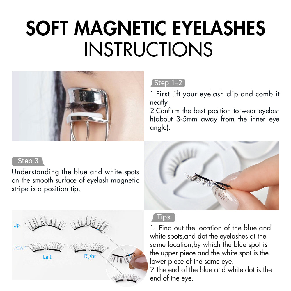 WOSADO® NO.1 Silky Black Natural Style Soft Magnetic Eyelashes