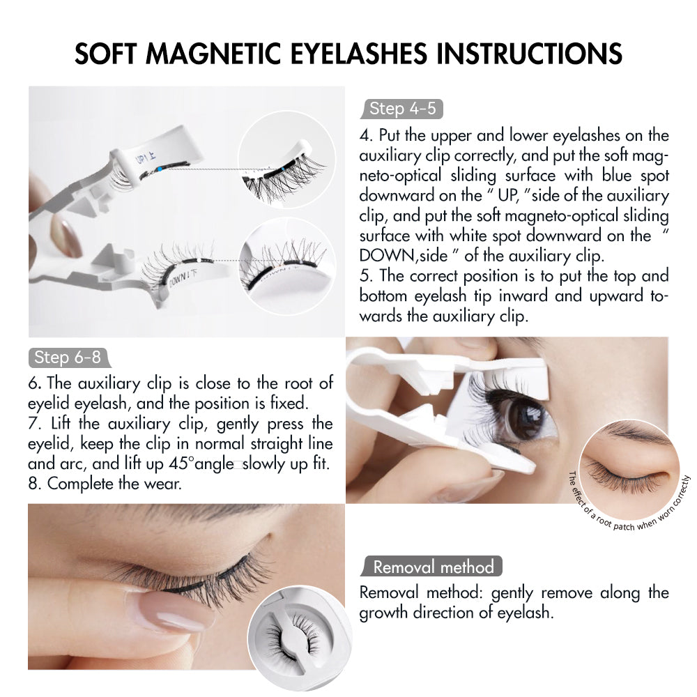 WOSADO® NO.1 Silky Black Natural Style Soft Magnetic Eyelashes