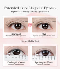 WOSADO® NO.12+ Iris Black Plus Soft Magnetic Eyelashes – Upgraded All-in-One Box