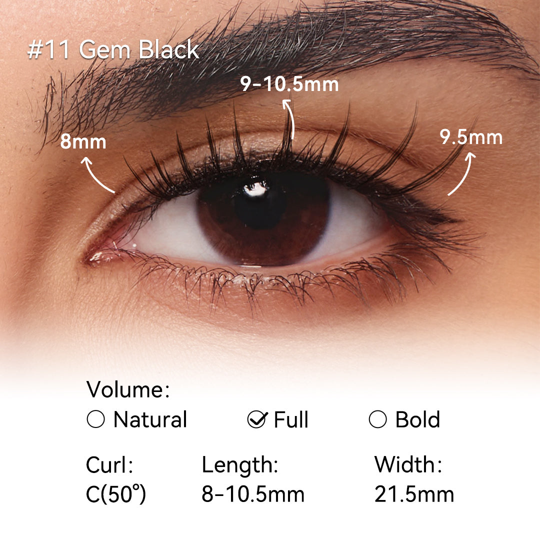 NO.11 Gem Black Soft Magnetic Eyelashes