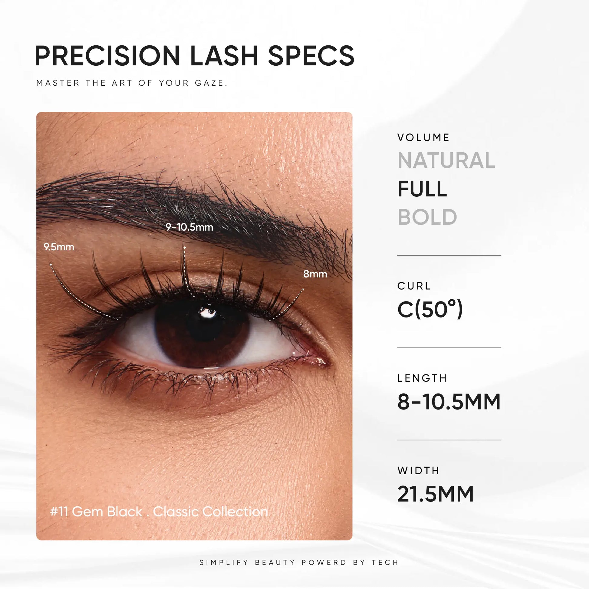 NO.11 Gem Black Soft Magnetic Eyelashes – WOSADO Offical Store