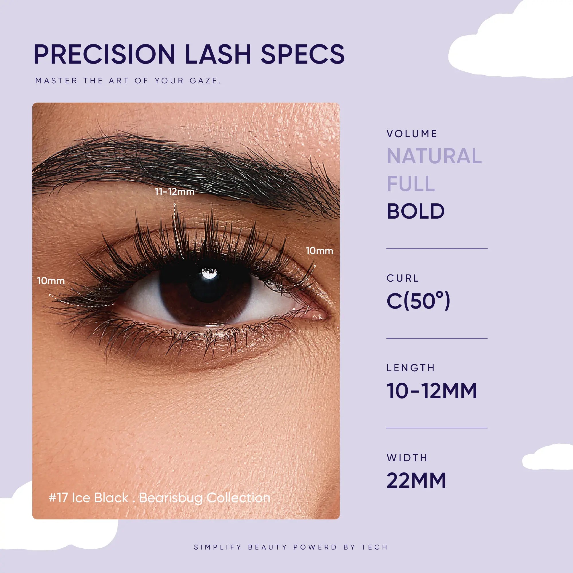 Best Seller NO.17 Ice Black X Bearisbug Magnetic Eyelashes