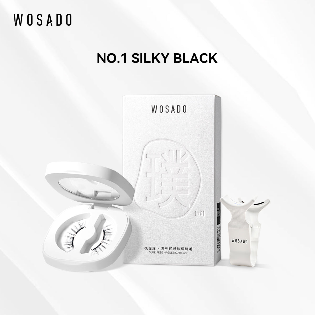 WOSADO® NO.1 Silky Black Natural Style Soft Magnetic Eyelashes