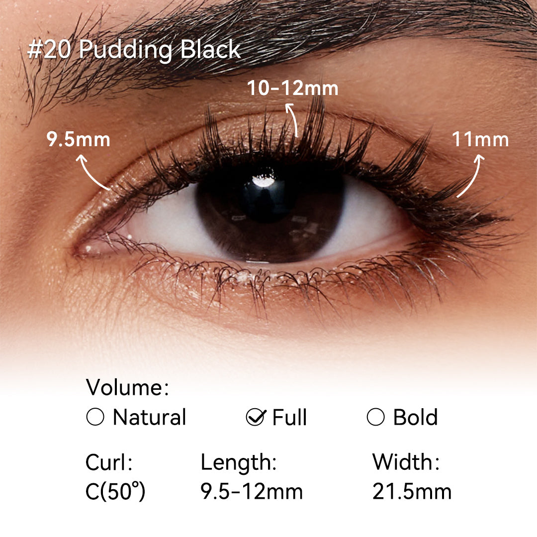 NO.20 Pudding Black Soft Magnetic Eyelashes – WOSADO Offical Store