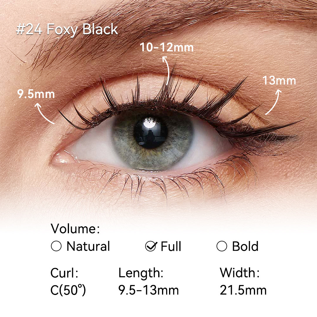 NO.24 Foxy Black Soft Magnetic Eyelashes
