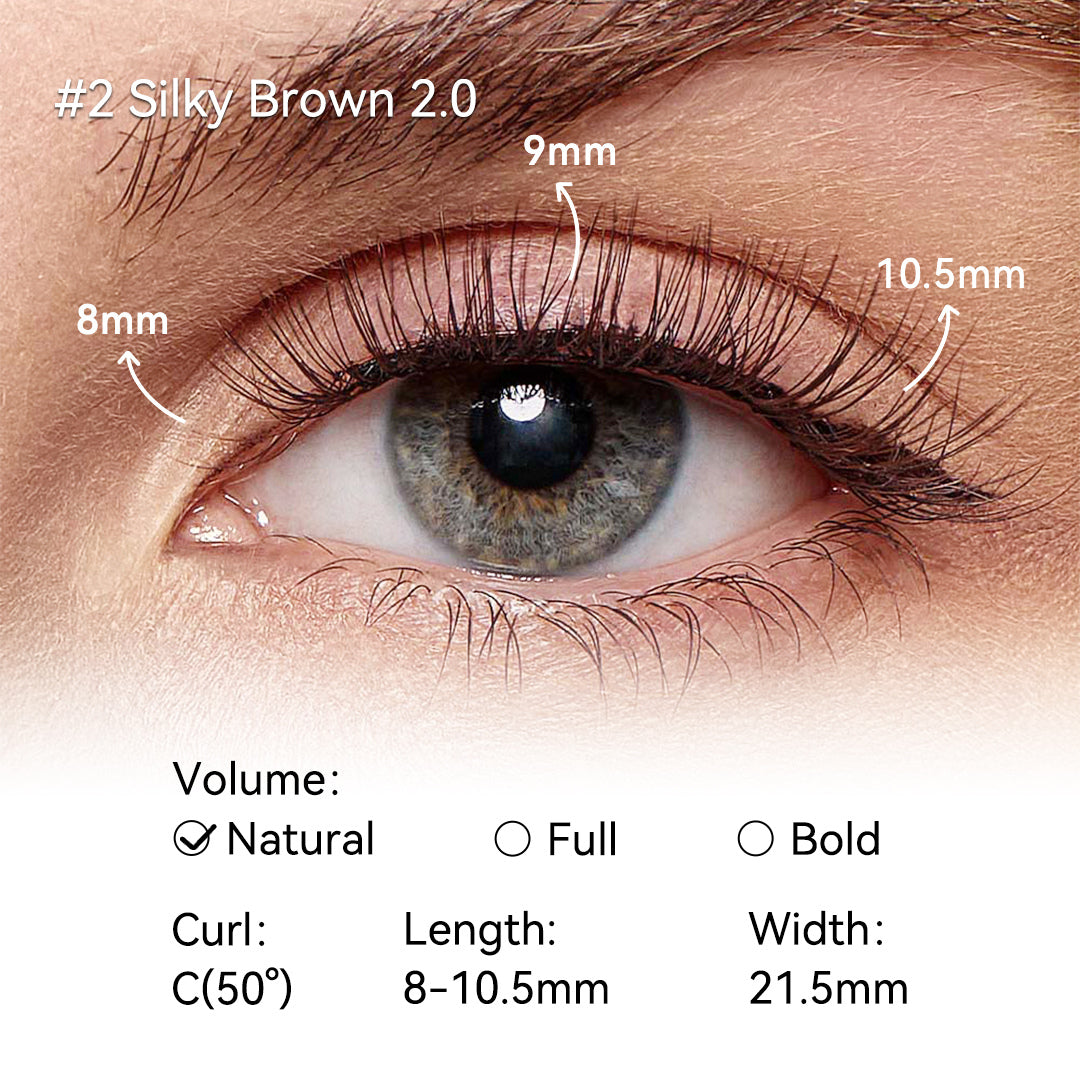 Silky Brown 2.0 Soft Magnetic Eyelashes