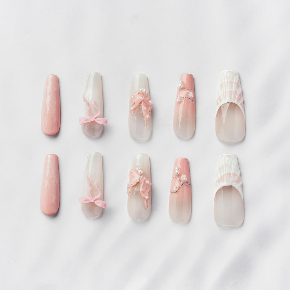 Ballet Ribbon - Blush Sheer Style