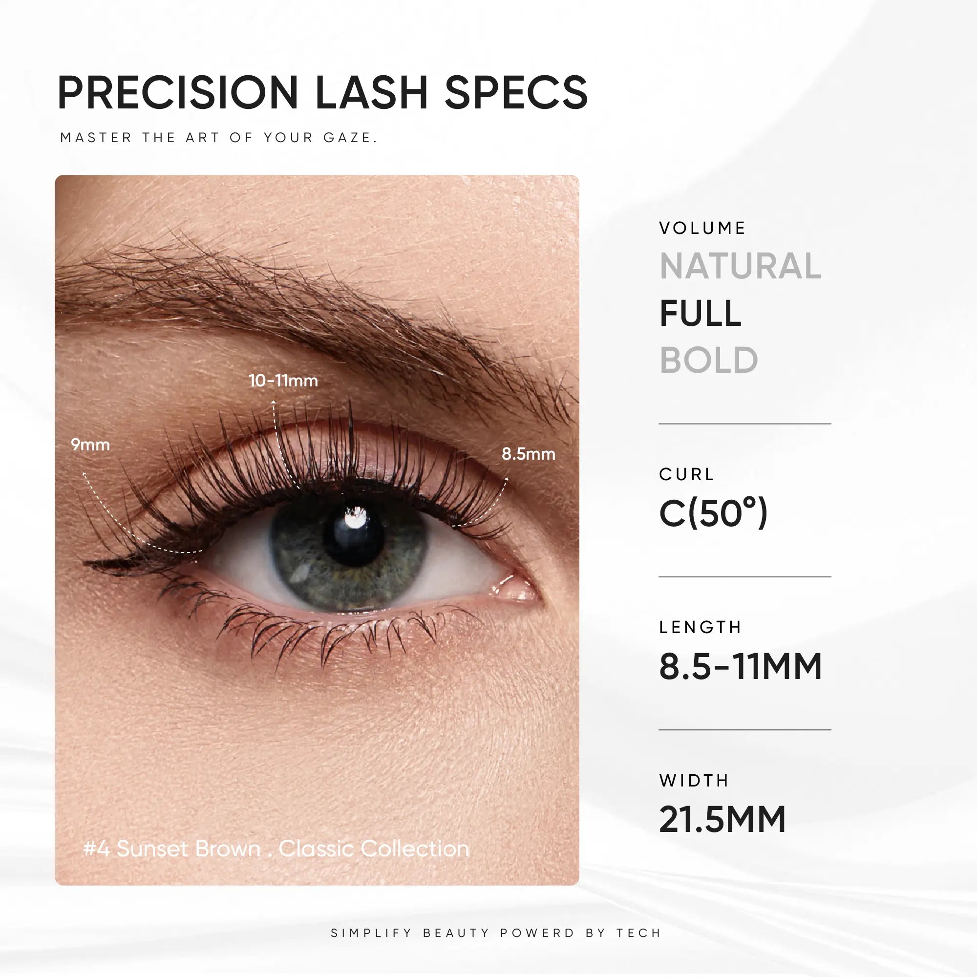 NO.4 Sunset Brown Soft Magnetic Eyelashes - 3
