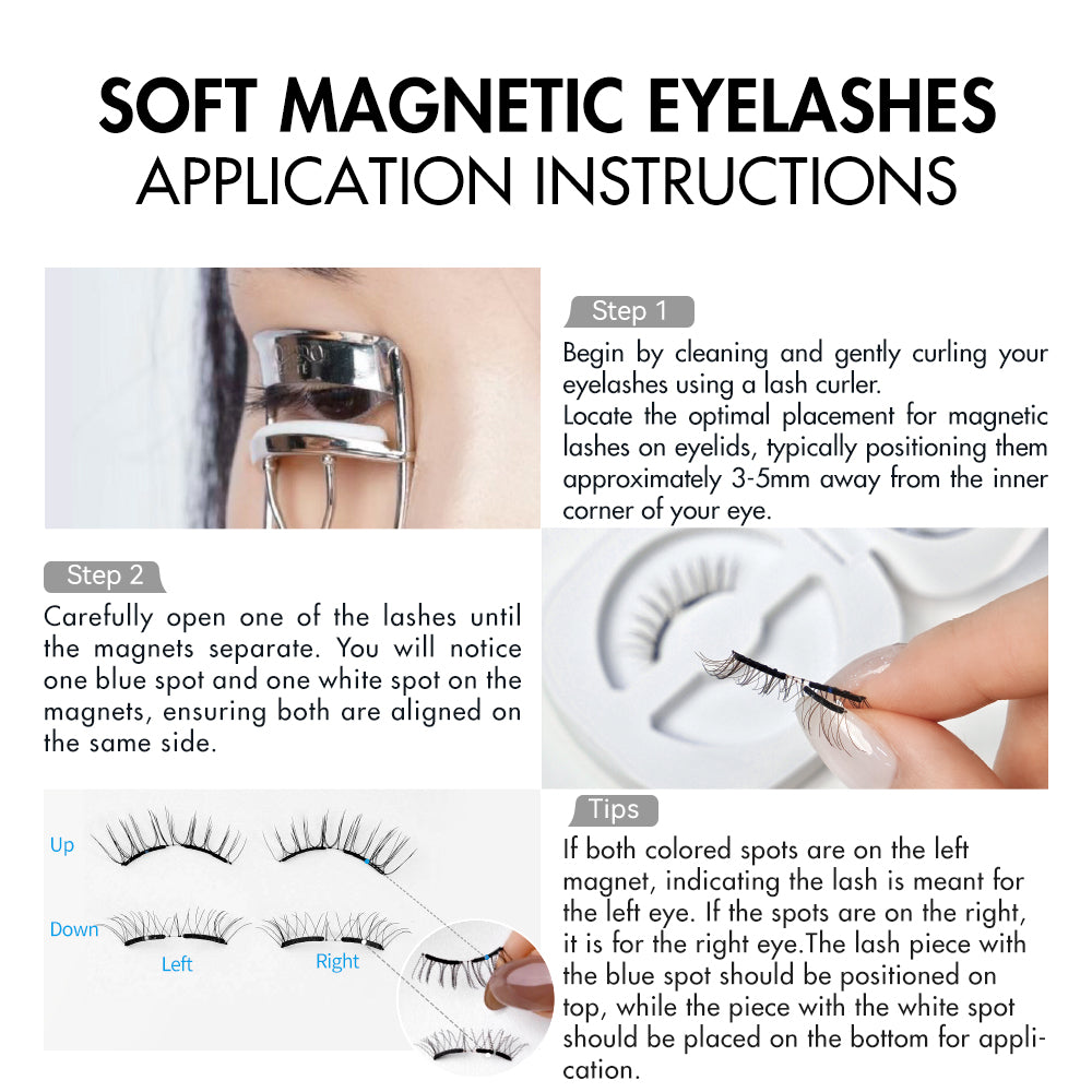 WOSADO® NO.16 LUNA BLACK Soft Magnetic Eyelashes