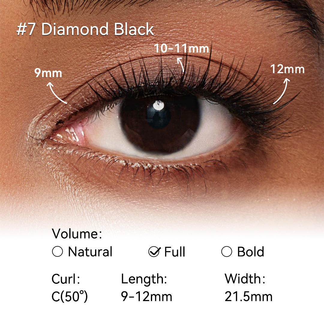 NO.7 Diamond Black Soft Magnetic Eyelashes