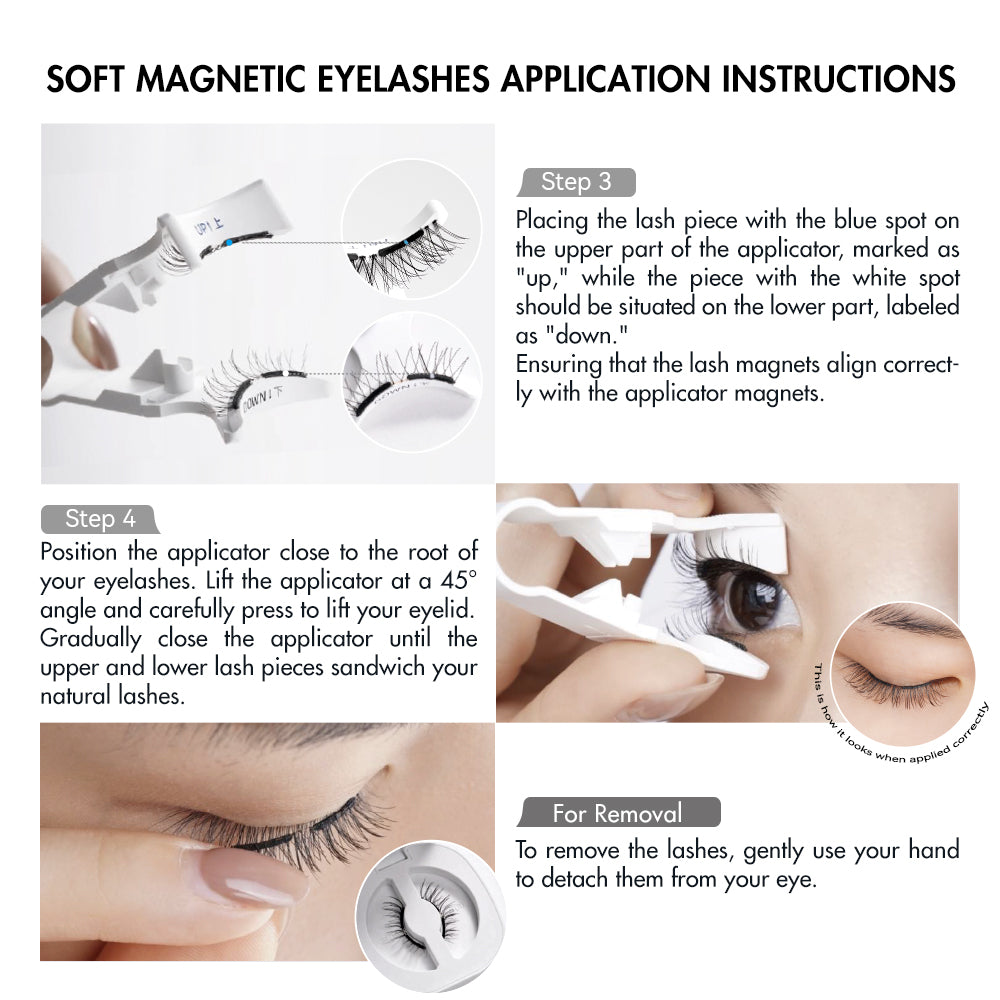 WOSADO® NO.16 LUNA BLACK Soft Magnetic Eyelashes