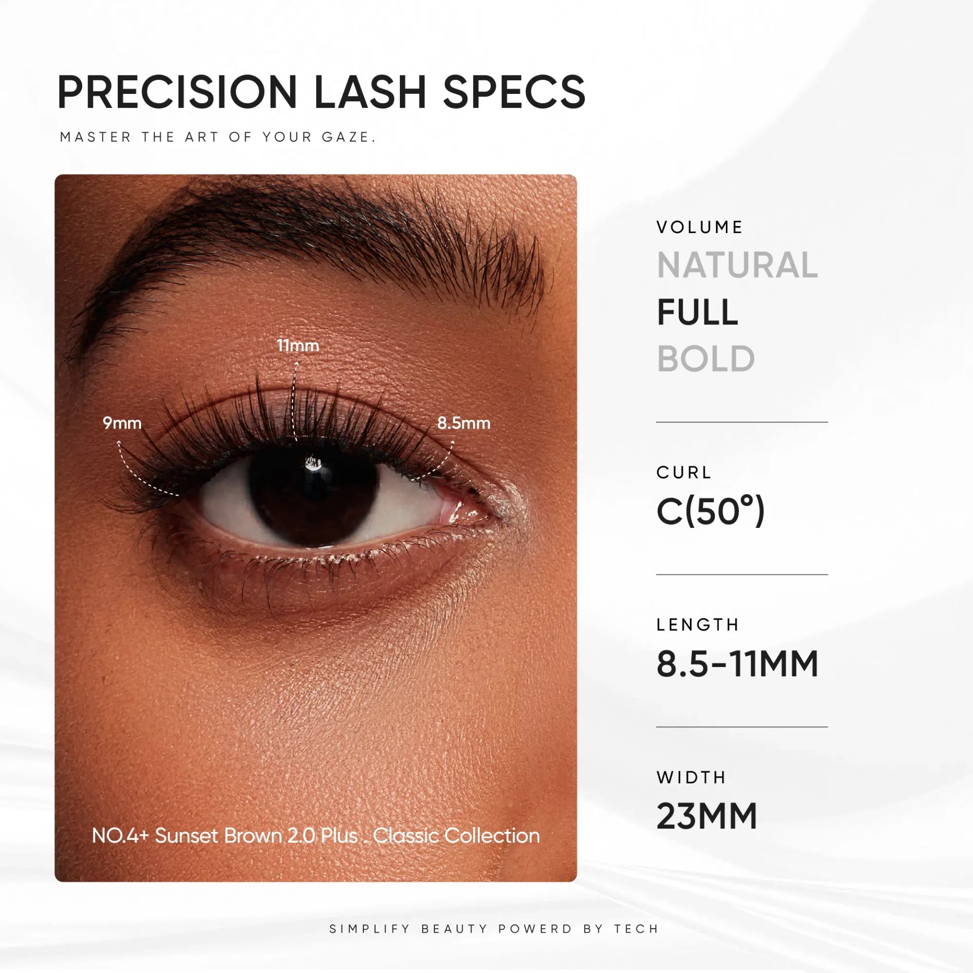 NO.4+ Sunset Brown 2.0 Plus – Sunset Glow Lashes