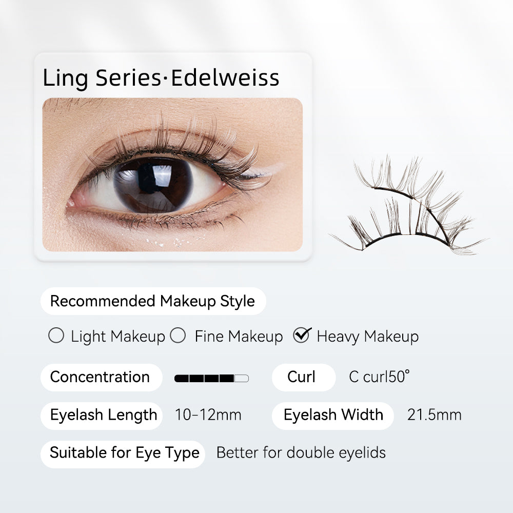 WOSADO® NO.23 Edelweiss Soft Magnetic Eyelashes