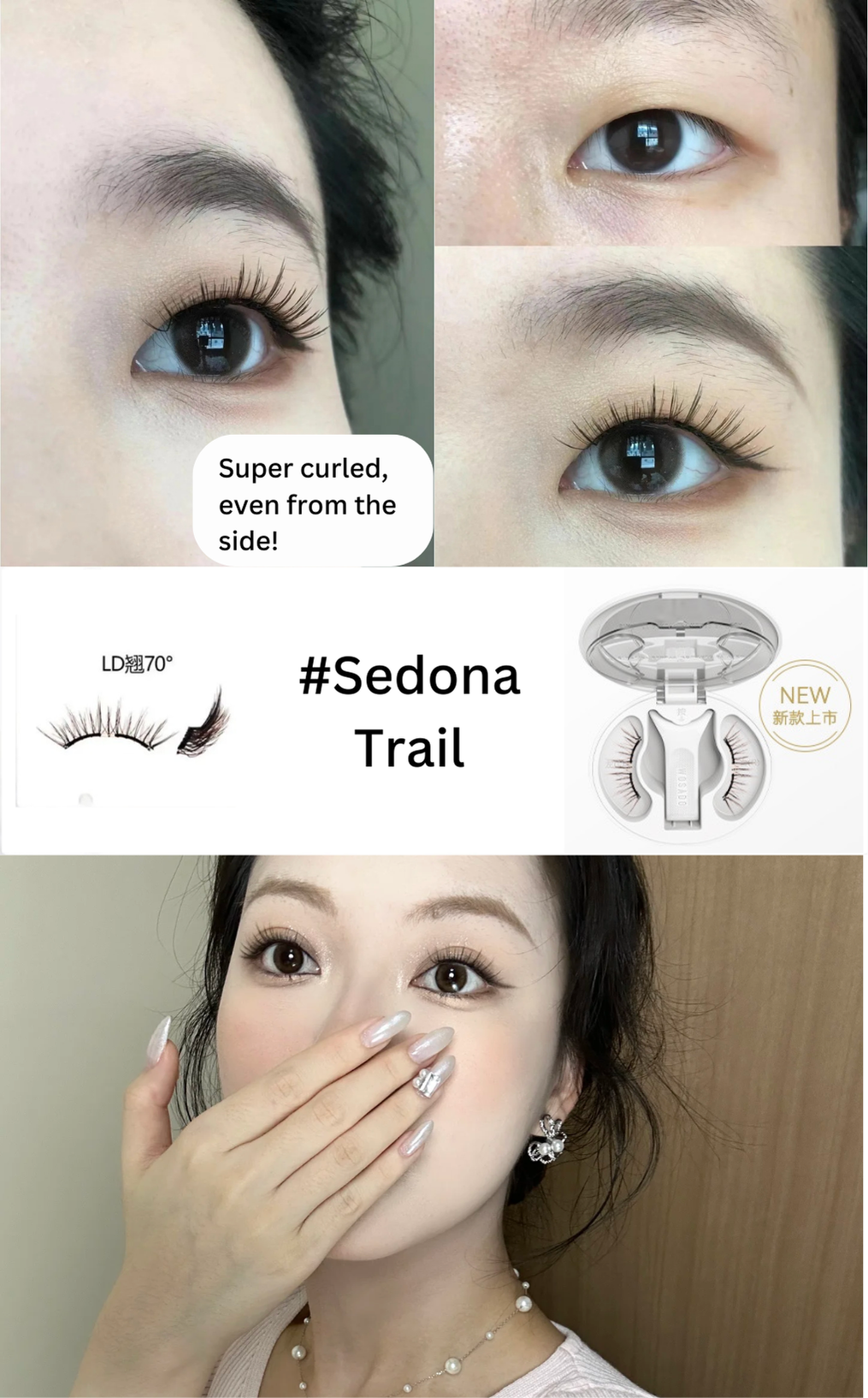 WOSADO VIP Exclusive Style - Sedona Trail Soft Magnetic Eyelashes - Upgraded All-in-One Box