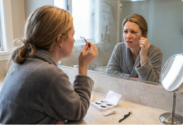 Applying lashes takes forever every single morning