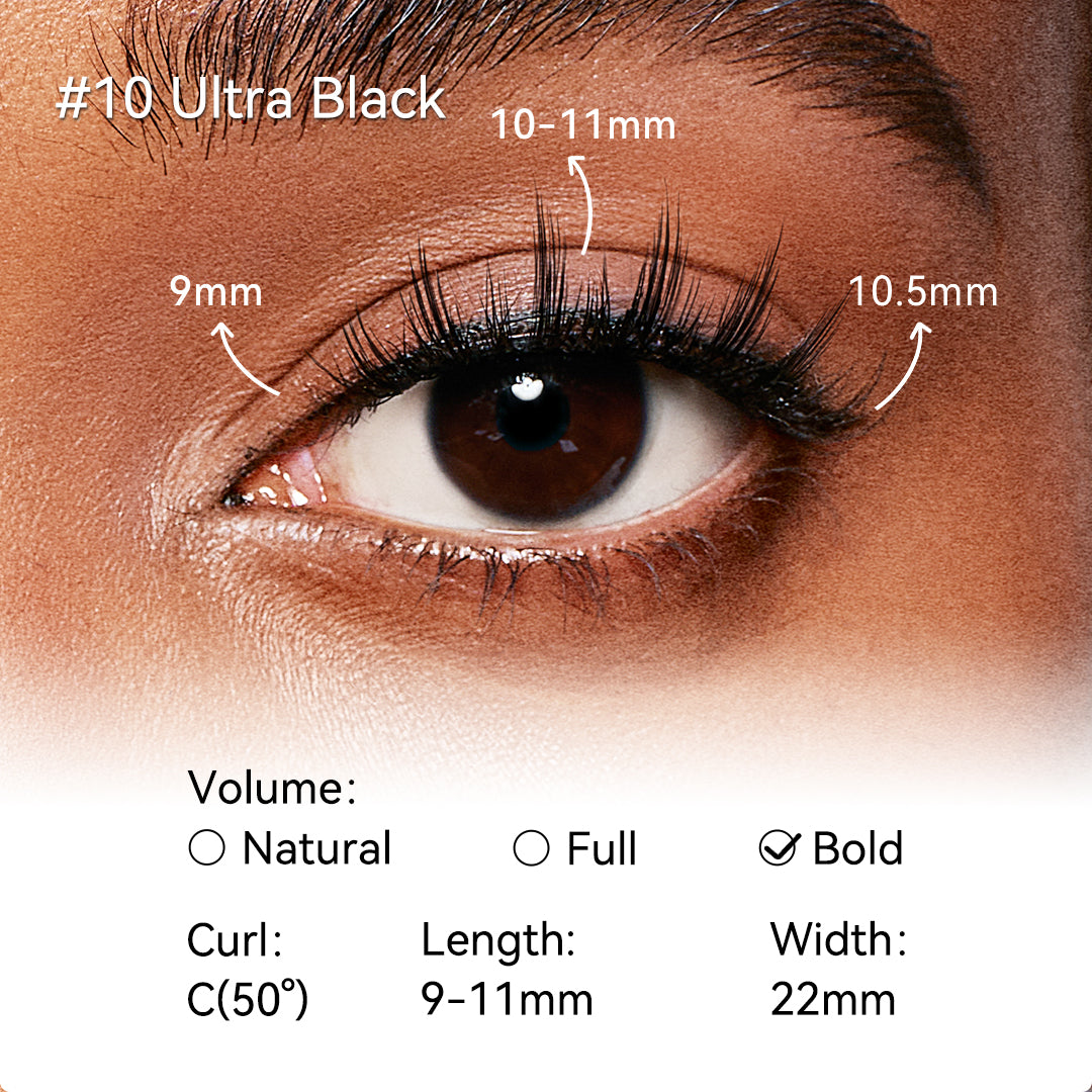 BASIC EYELASHES No.a 02 クロスタイプ 10個 Impress Falsies easy tab Self Adhesive Eyelashes– Modern Natural