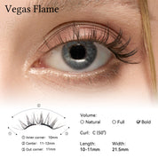 WOSADO VIP Exclusive Style - Vegas Flame Soft Magnetic Eyelashes - Upgraded All-in-One Box