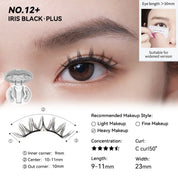 WOSADO® NO.12+ Iris Black Plus Soft Magnetic Eyelashes – Upgraded All-in-One Box