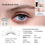 WOSADO® NO.9+ Plume Black Plus Soft Magnetic Eyelashes – Upgraded All-in-One Box